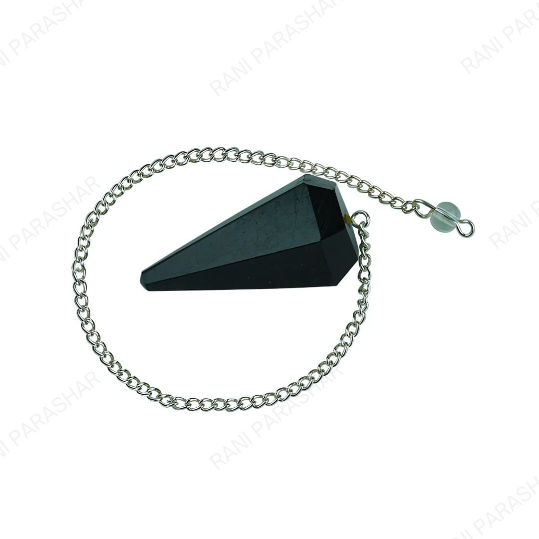 Black Tourmaline Crystal Pendulum