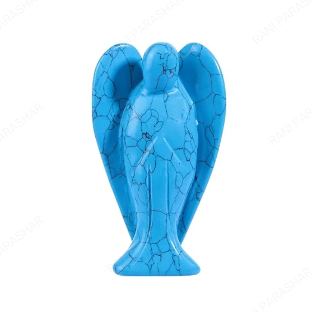 Turquoise Crystal Angel 2 Inch