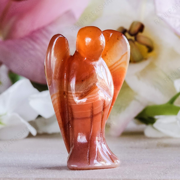 Carnelian Crystal Angel 2 Inch