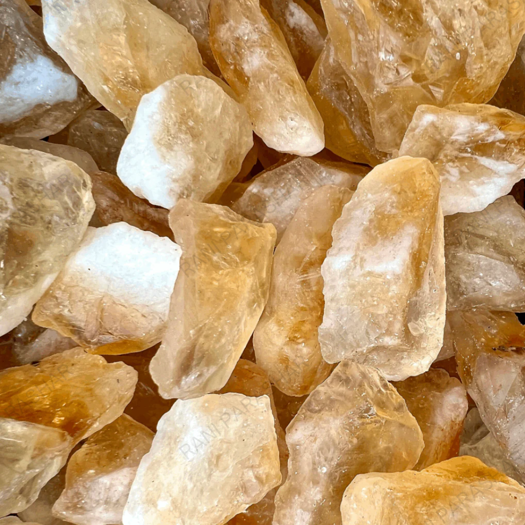 Citrine Raw Tumbled Stone 2Pcs