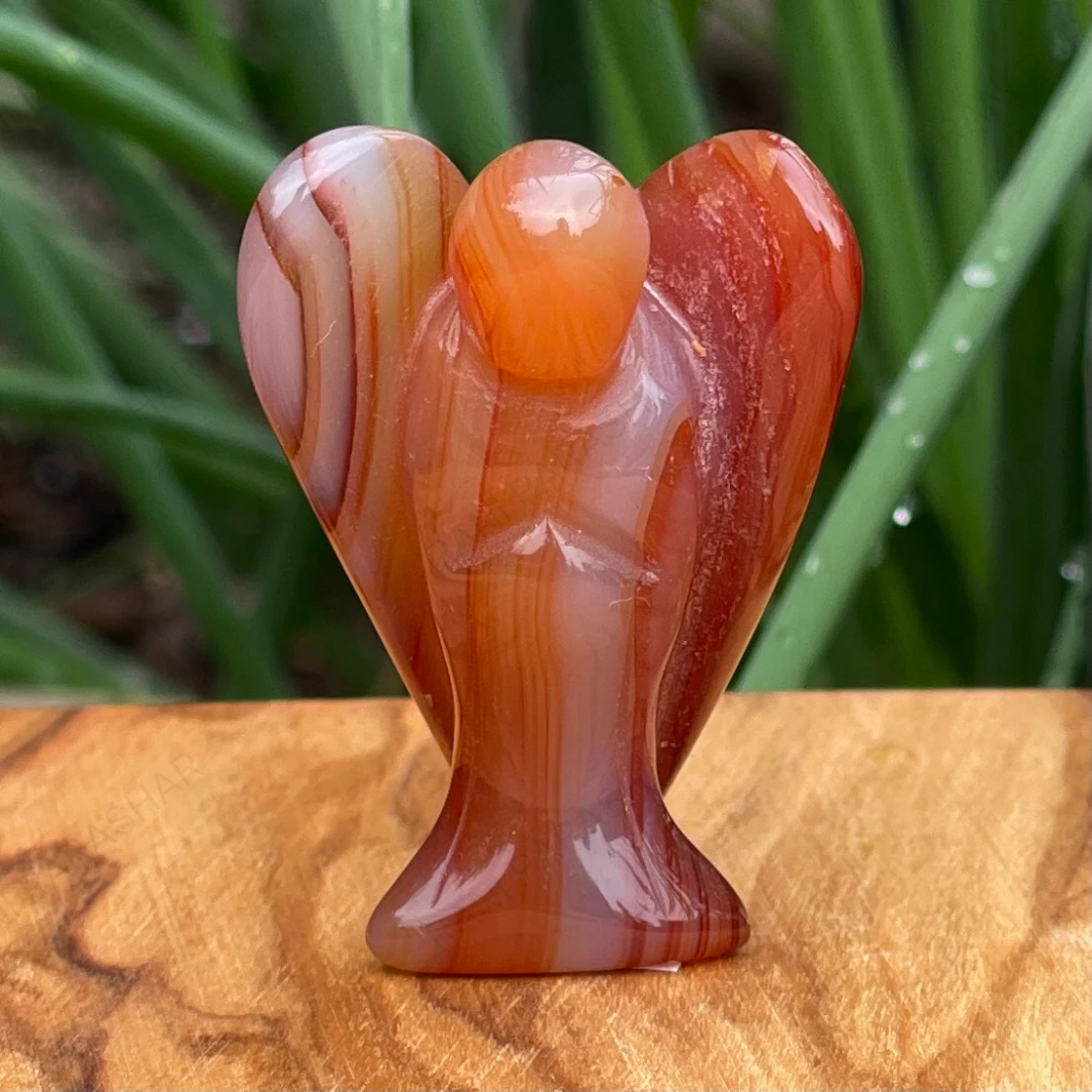 Carnelian Crystal Angel 2 Inch