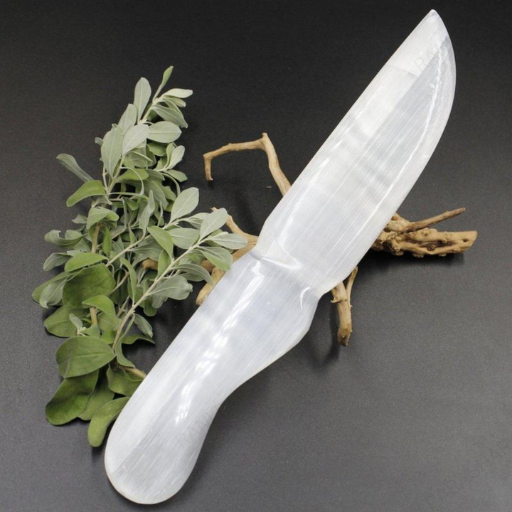 Selenite Crystal Knife