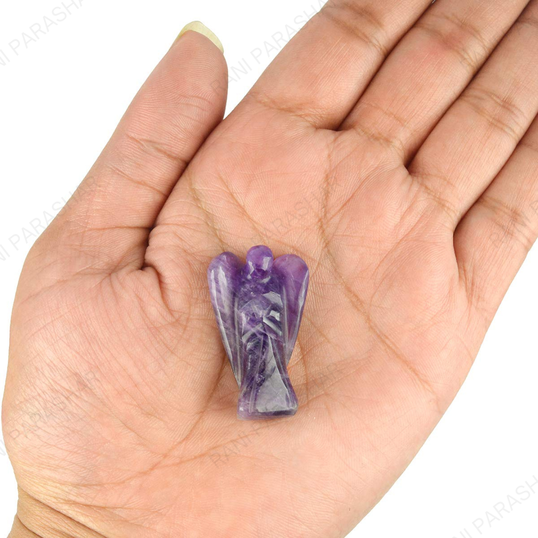 Amethyst Crystal Angel 2 Inch