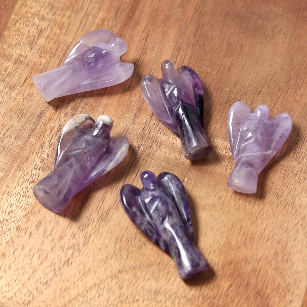 Amethyst Crystal Angel 2 Inch