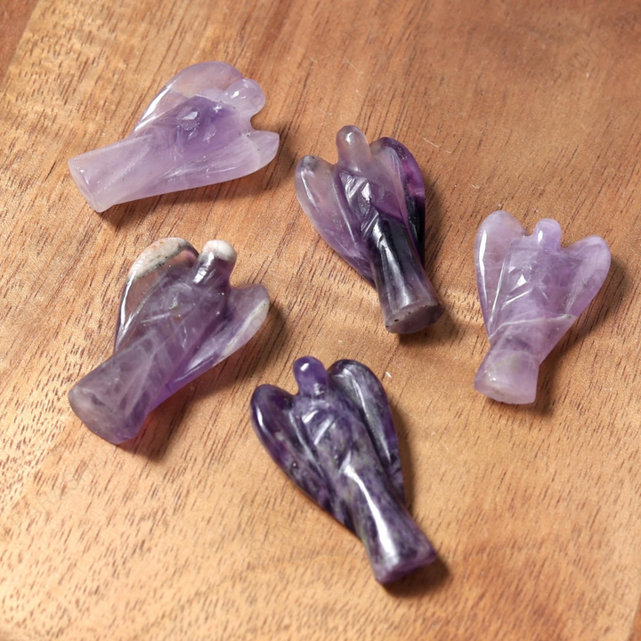 Amethyst Crystal Angel 2 Inch