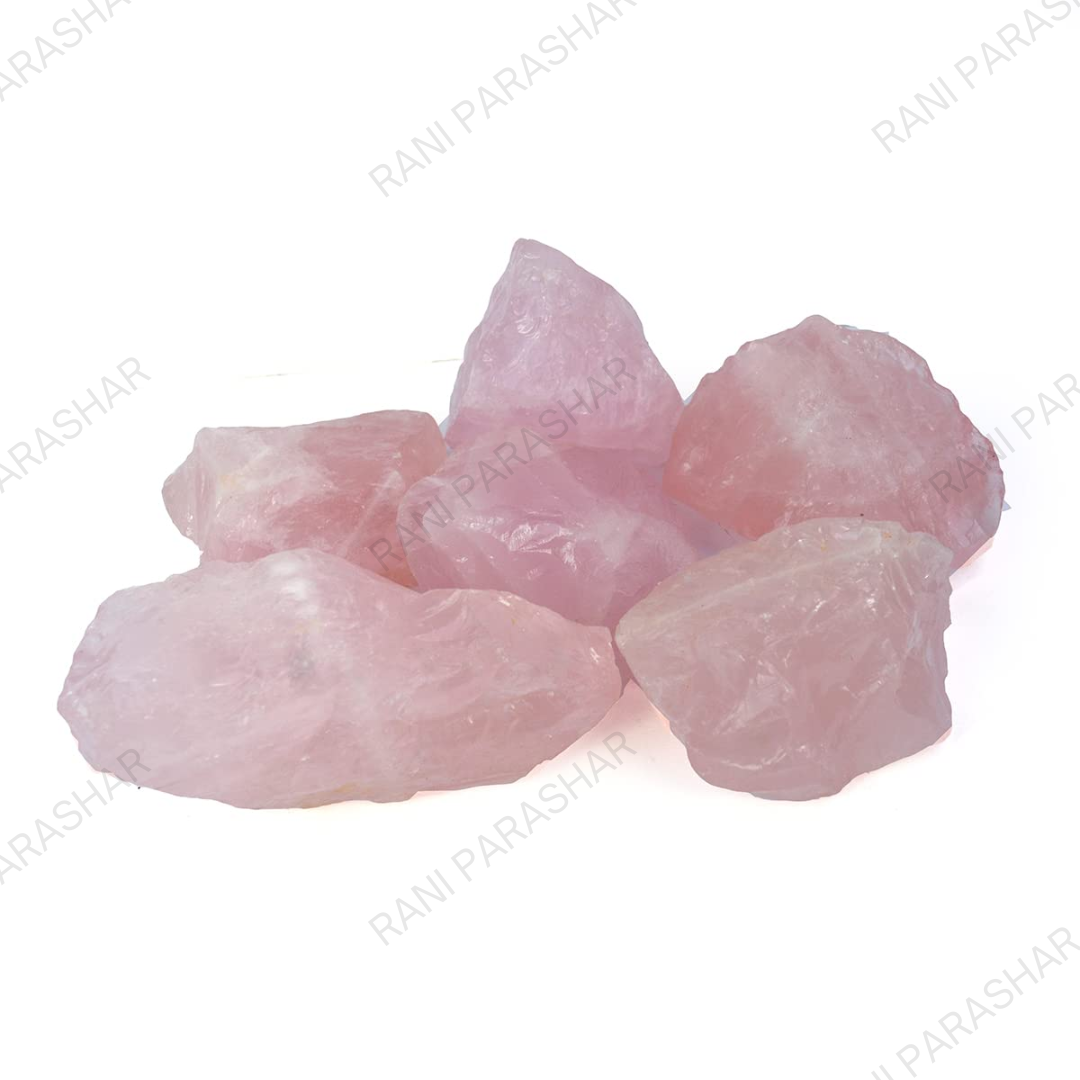 Rose Quartz Raw Tumble Stone 2Pcs