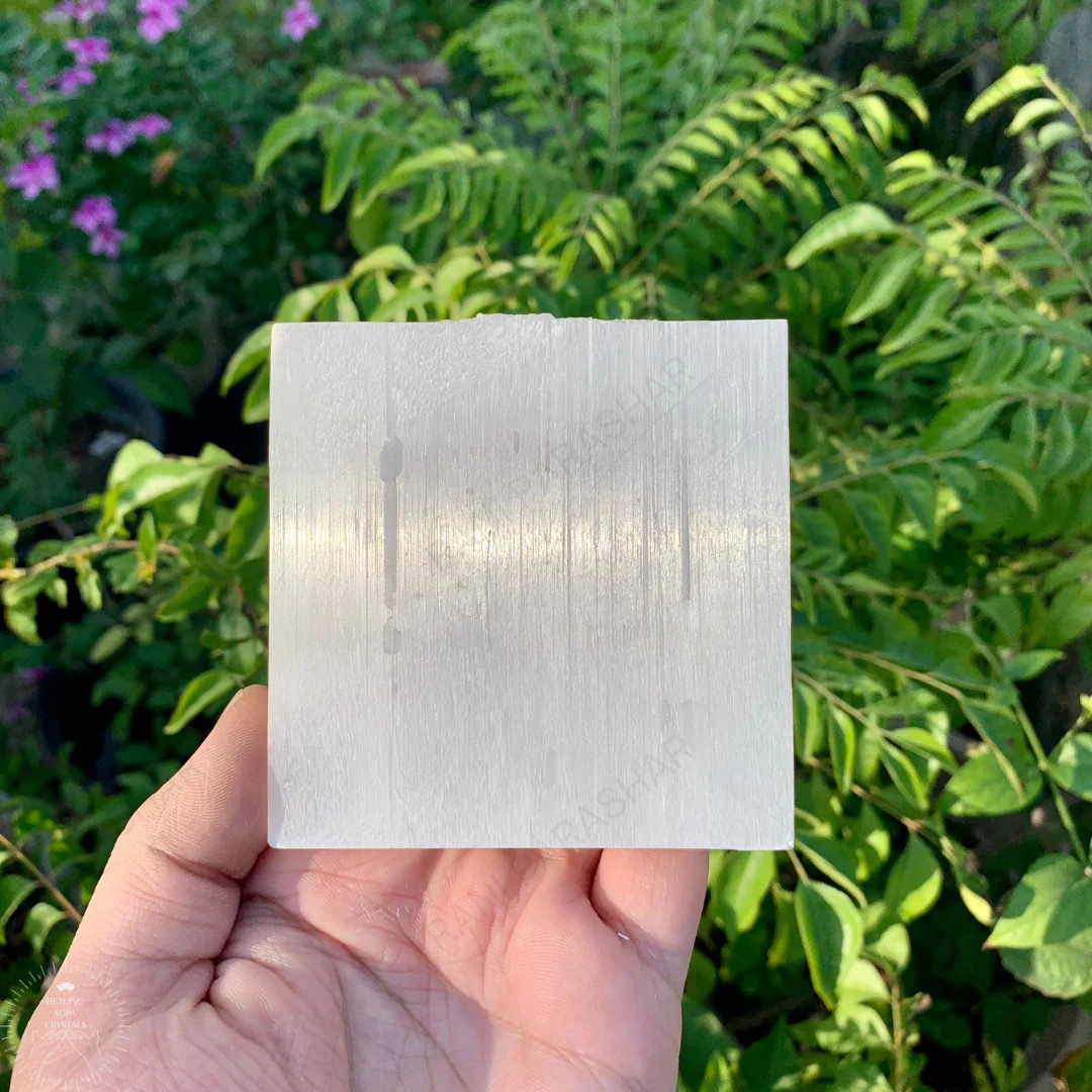 Plain Selenite Crystal Plate