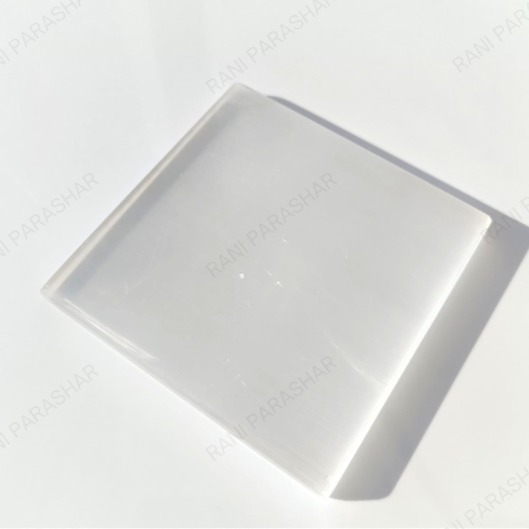 Plain Selenite Crystal Plate