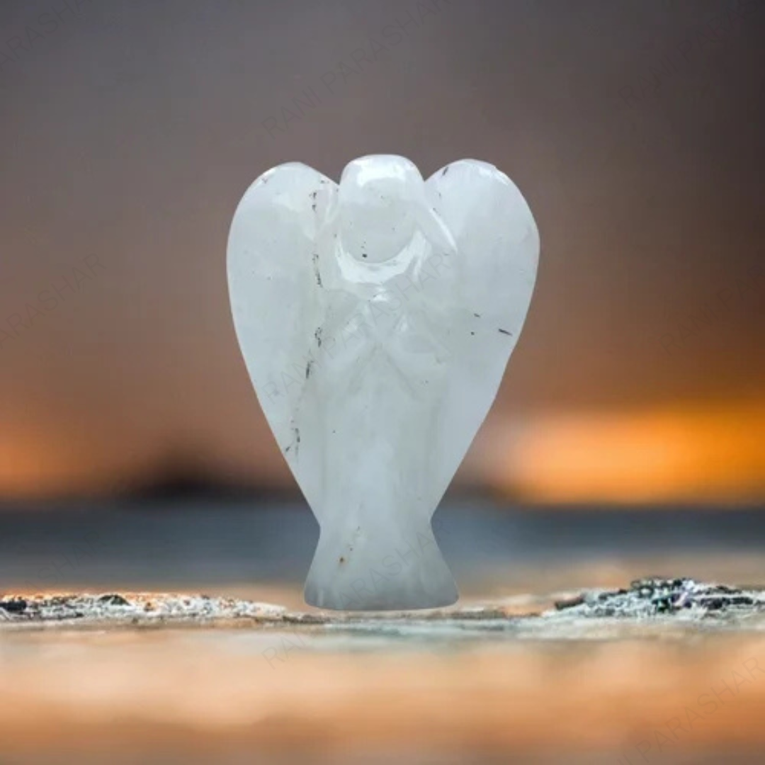 Moon Stone Crystal Angel 2 Inch