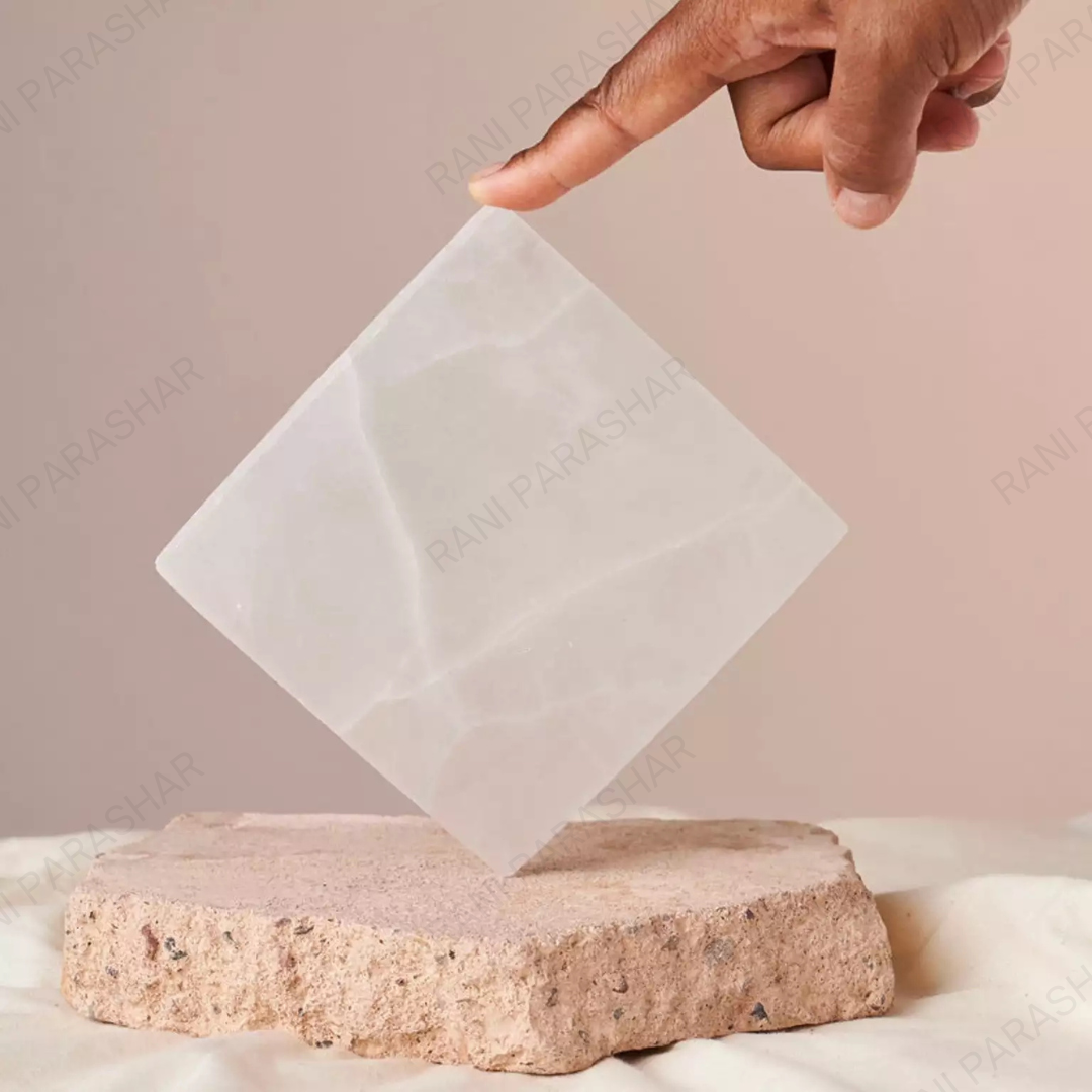 Plain Selenite Crystal Plate