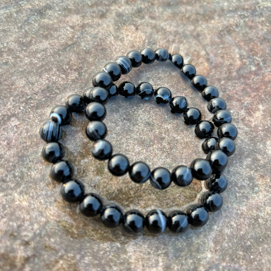 Black Sulemani Crystal Bracelet
