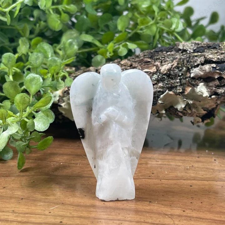 Moon Stone Crystal Angel 2 Inch