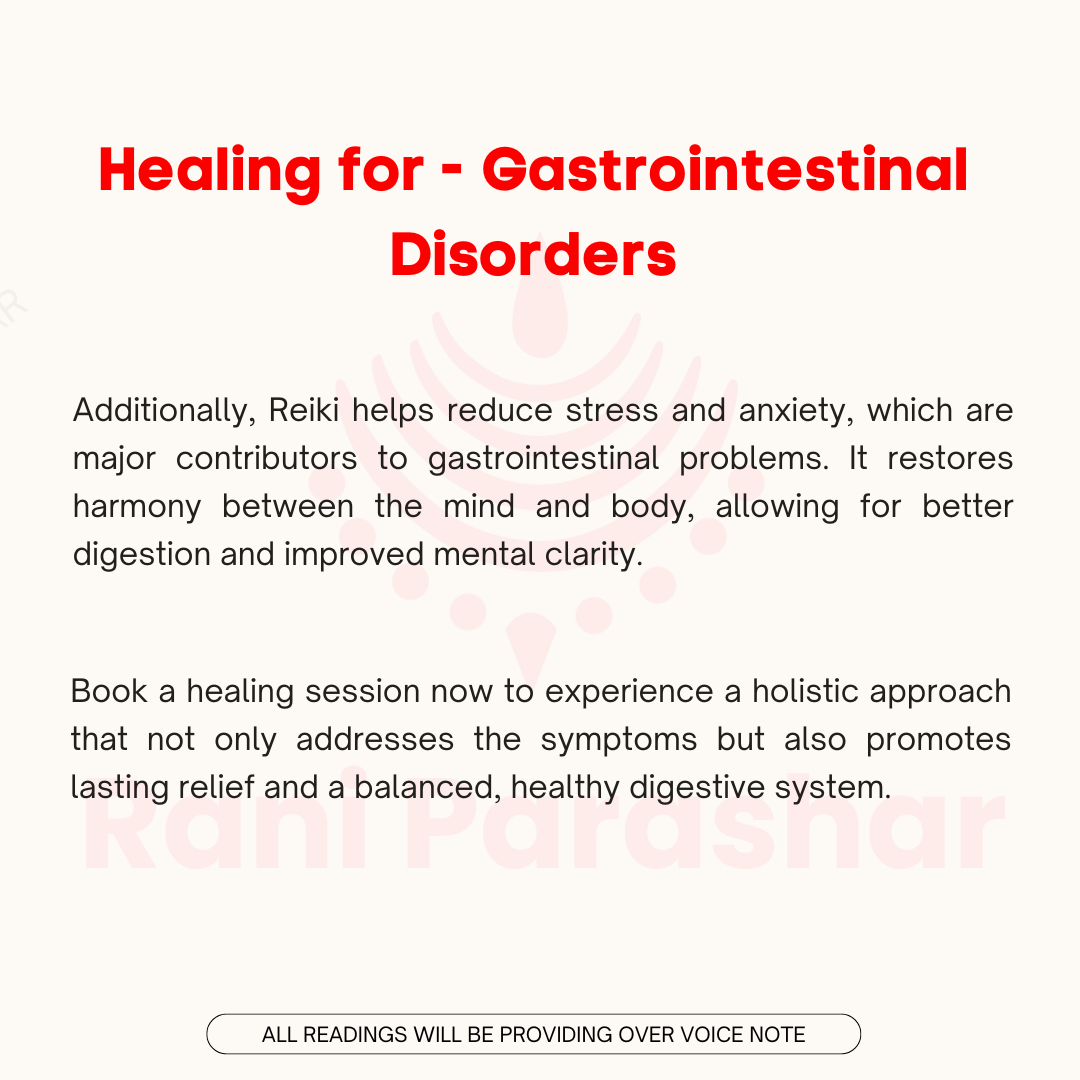 Gastrointestinal Disorders - Energy Healing (Akashic + Reiki) 1 Day