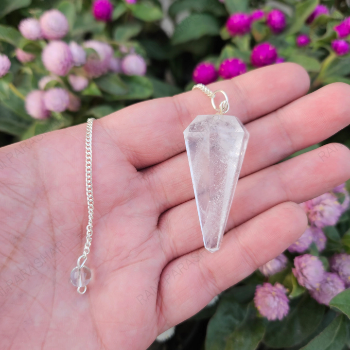 Clear Quartz Crystal Pendulum