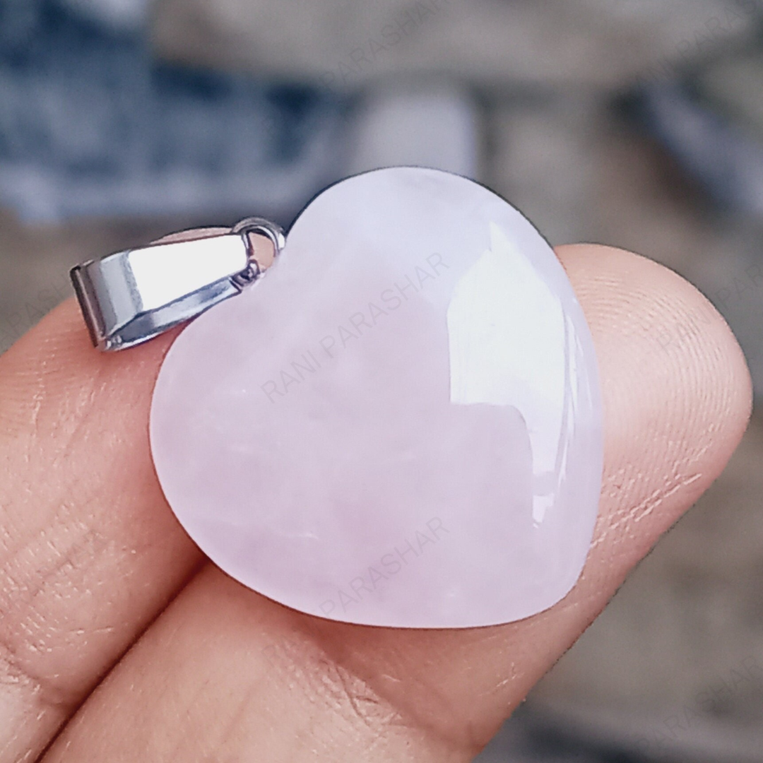 Rose Quartz Heart Pendant