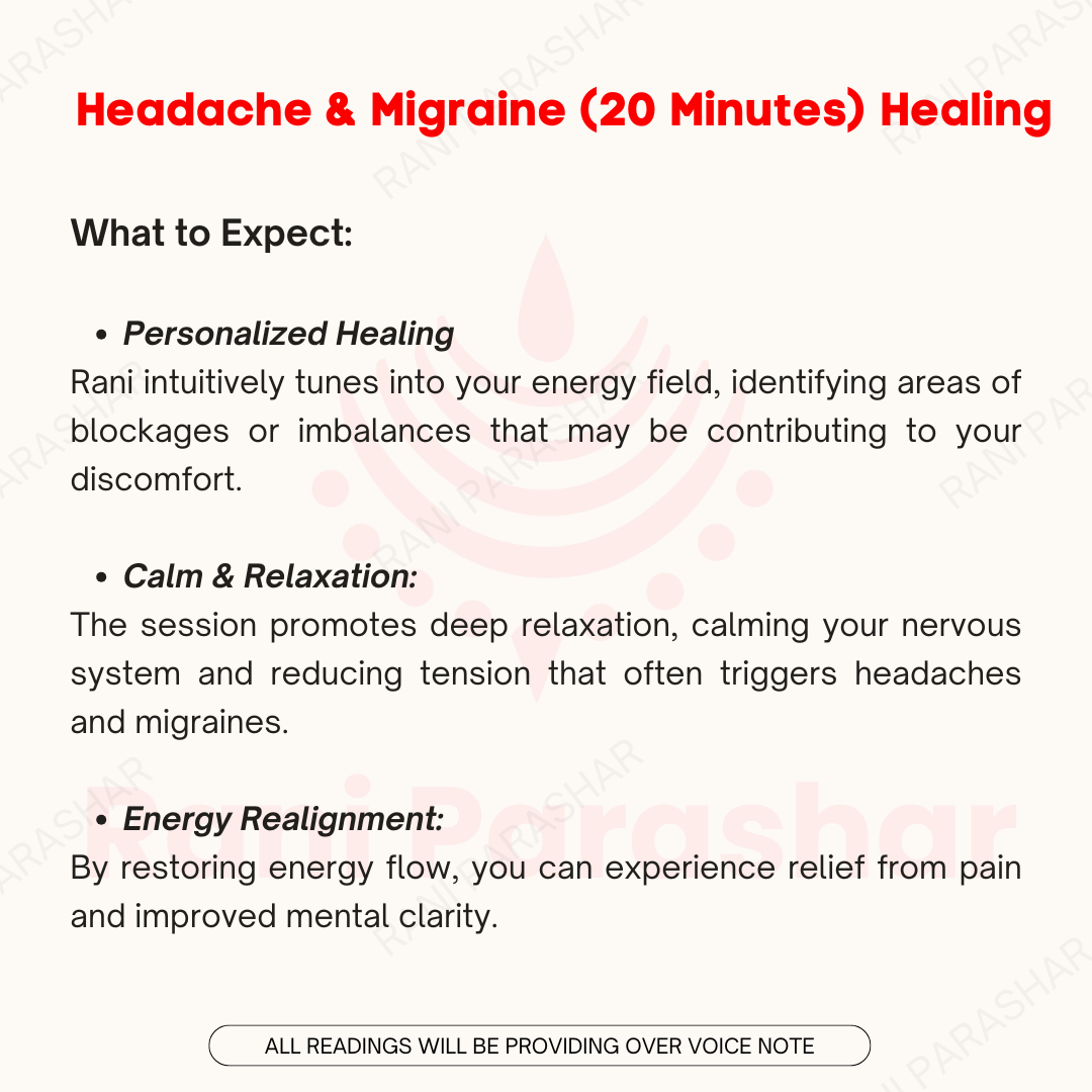 Headache & Migraine (20 Minutes) Healing