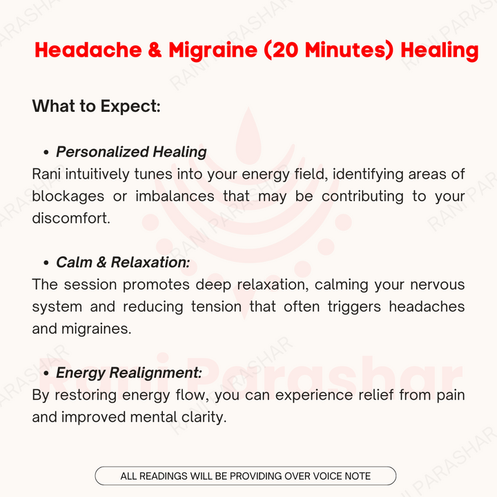 Headache & Migraine (20 Minutes) Healing