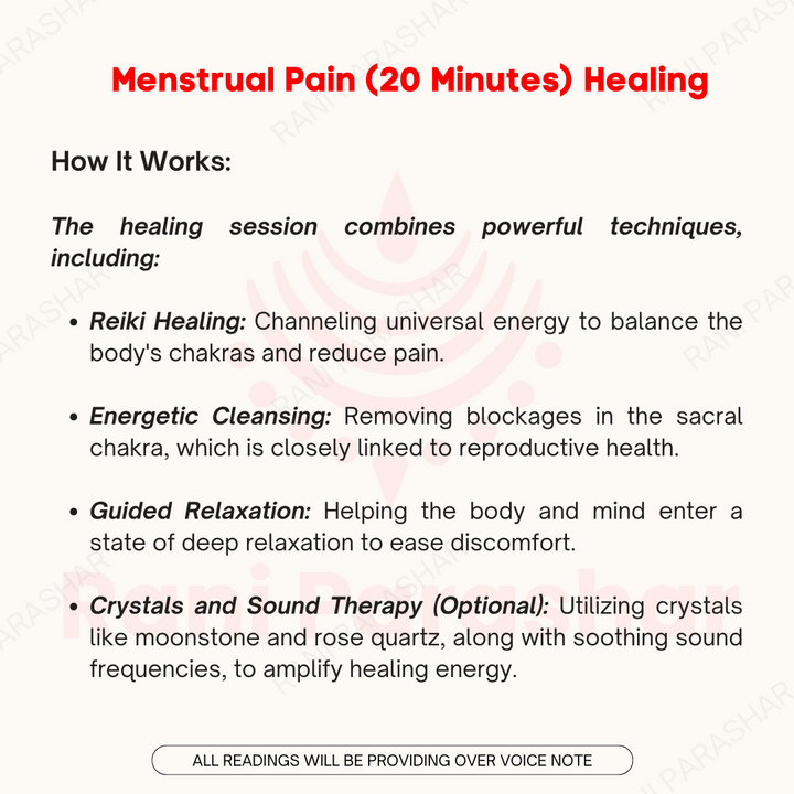 Menstrual Pain (20 Minutes) Healing