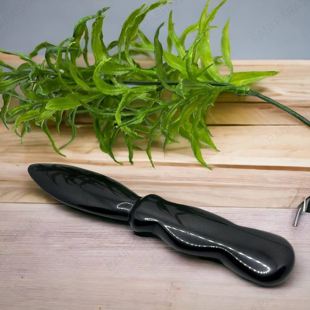 Black Obsidian Crystal Knife