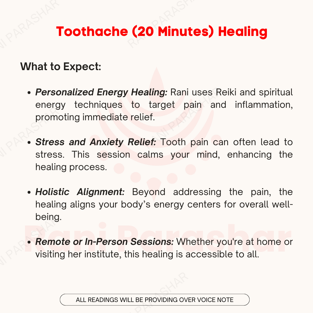 Tooth Ache (20 Minutes) Healing