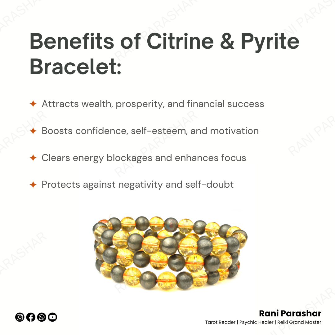 Citrine & Pyrite Bracelet