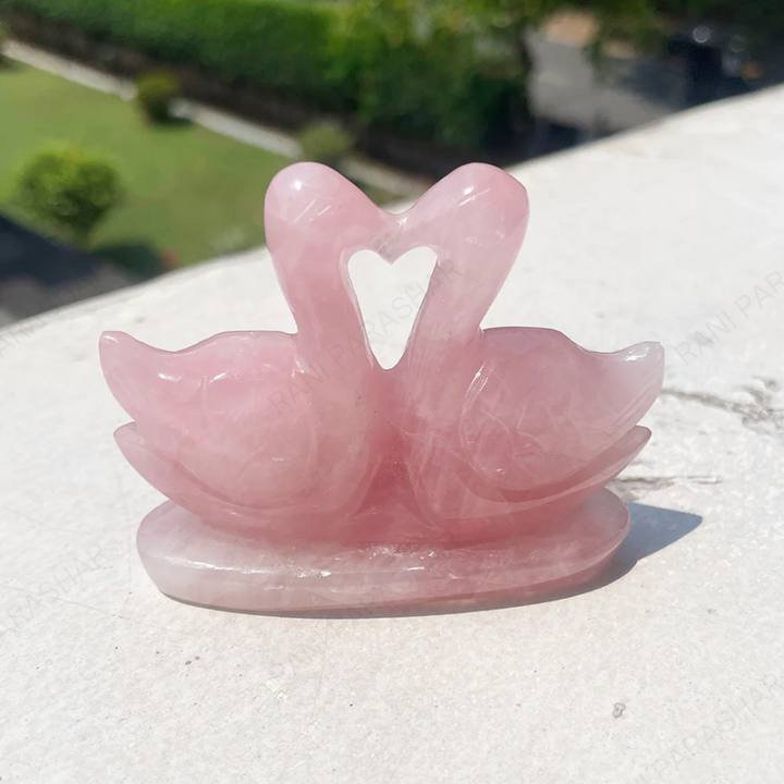 Rose Quartz Mandarin Duck (Relationship or Love)