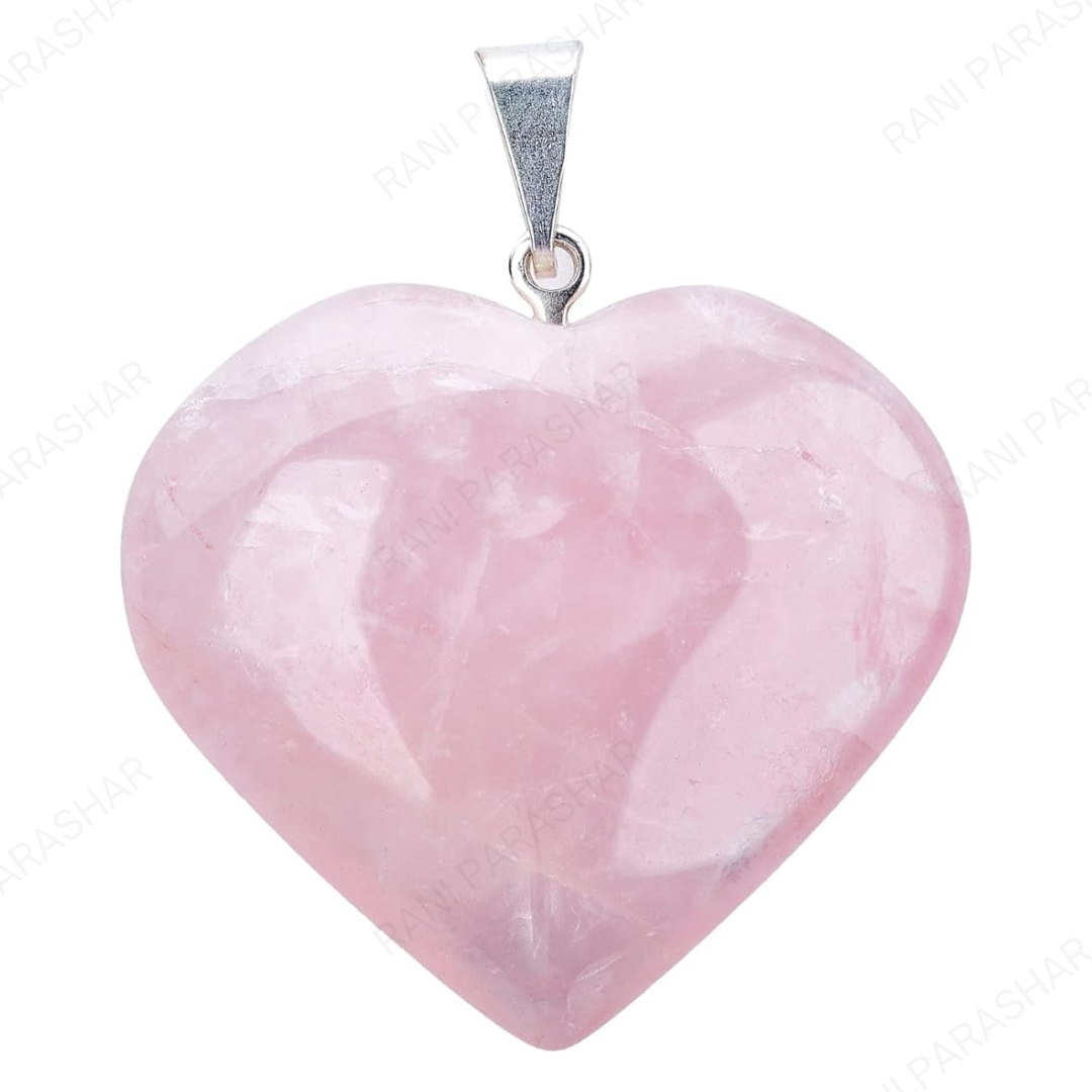 Rose Quartz Heart Pendant