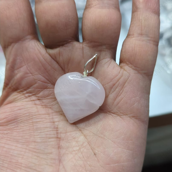 Rose Quartz Heart Pendant