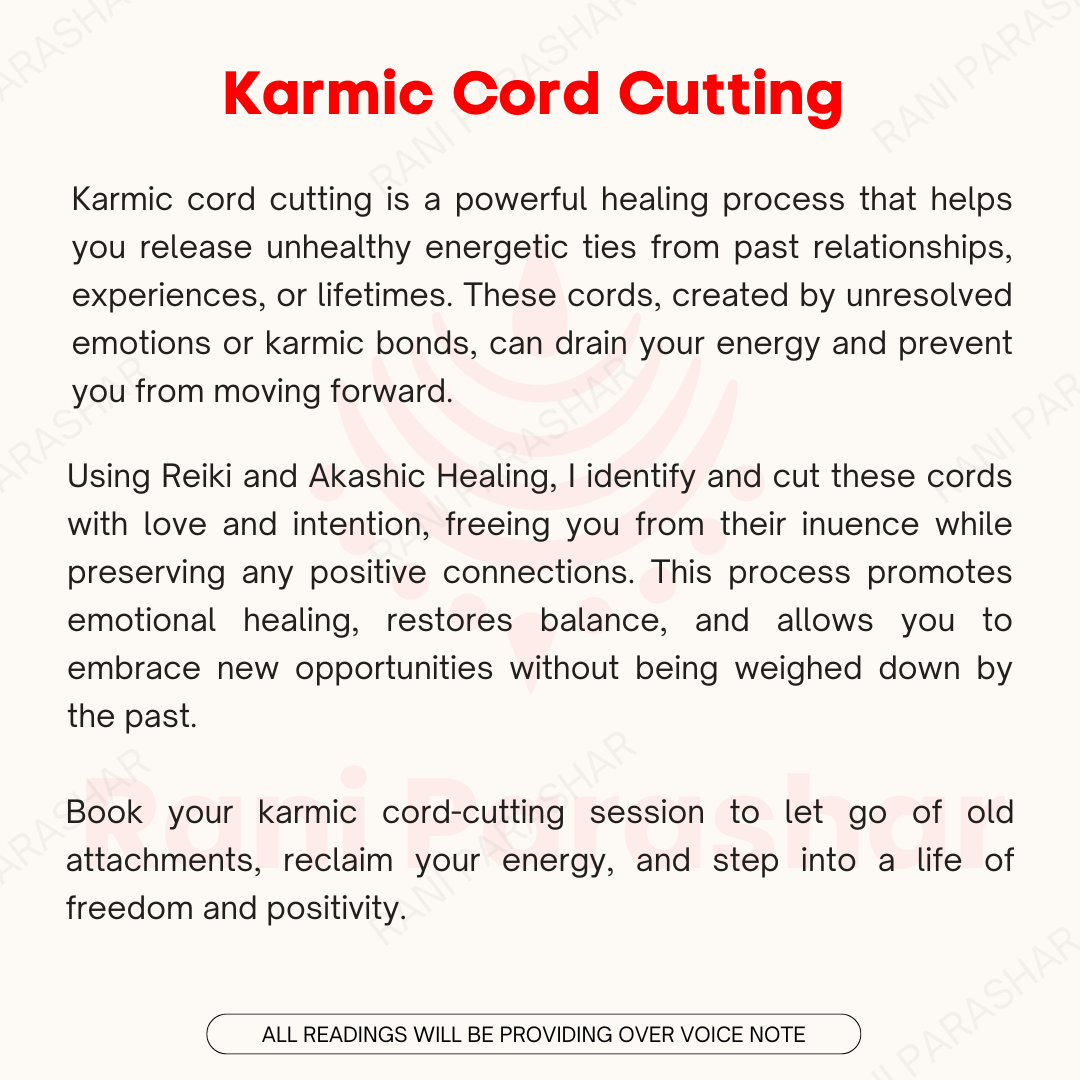 Karmic Cord Cutting (3 Days)