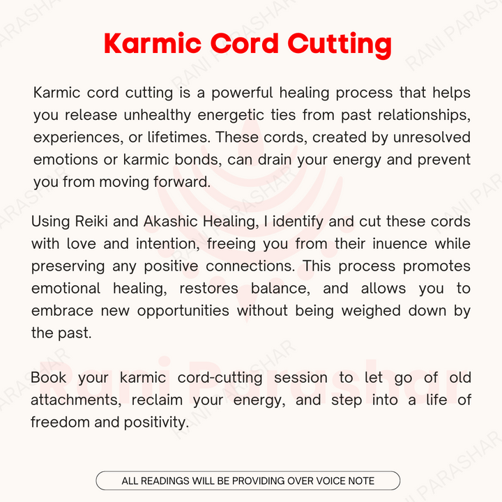 Karmic Cord Cutting (3 Days)