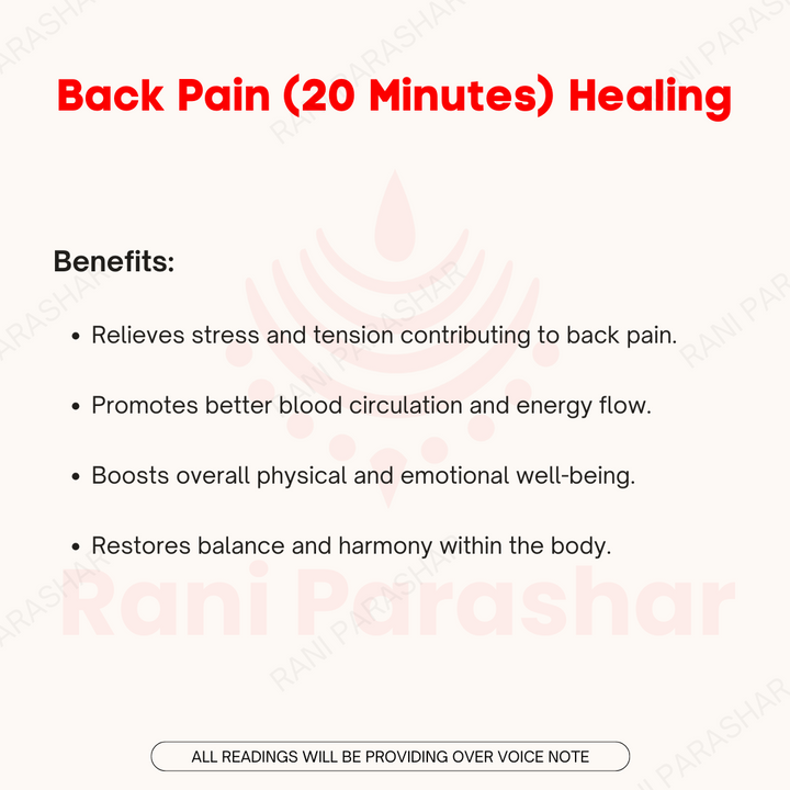 Back Pain (20 Minutes) Healing