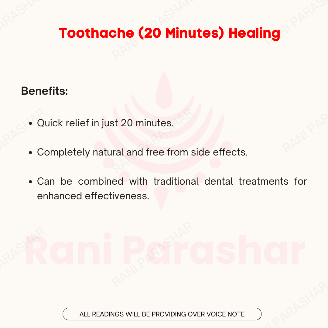 Tooth Ache (20 Minutes) Healing