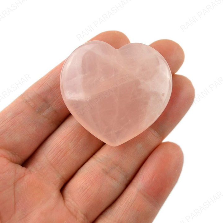 Rose Quartz Heart Shape Stone