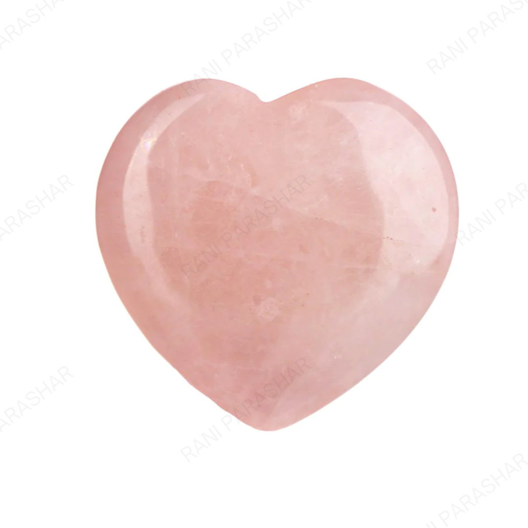 Rose Quartz Heart Shape Stone