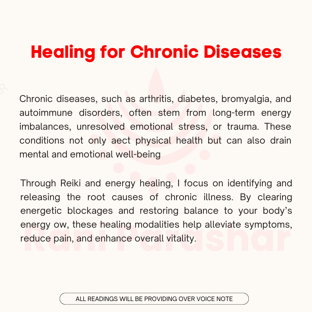 Chronic Diseases - Energy Healing (Akashic + Reiki) 30 Days