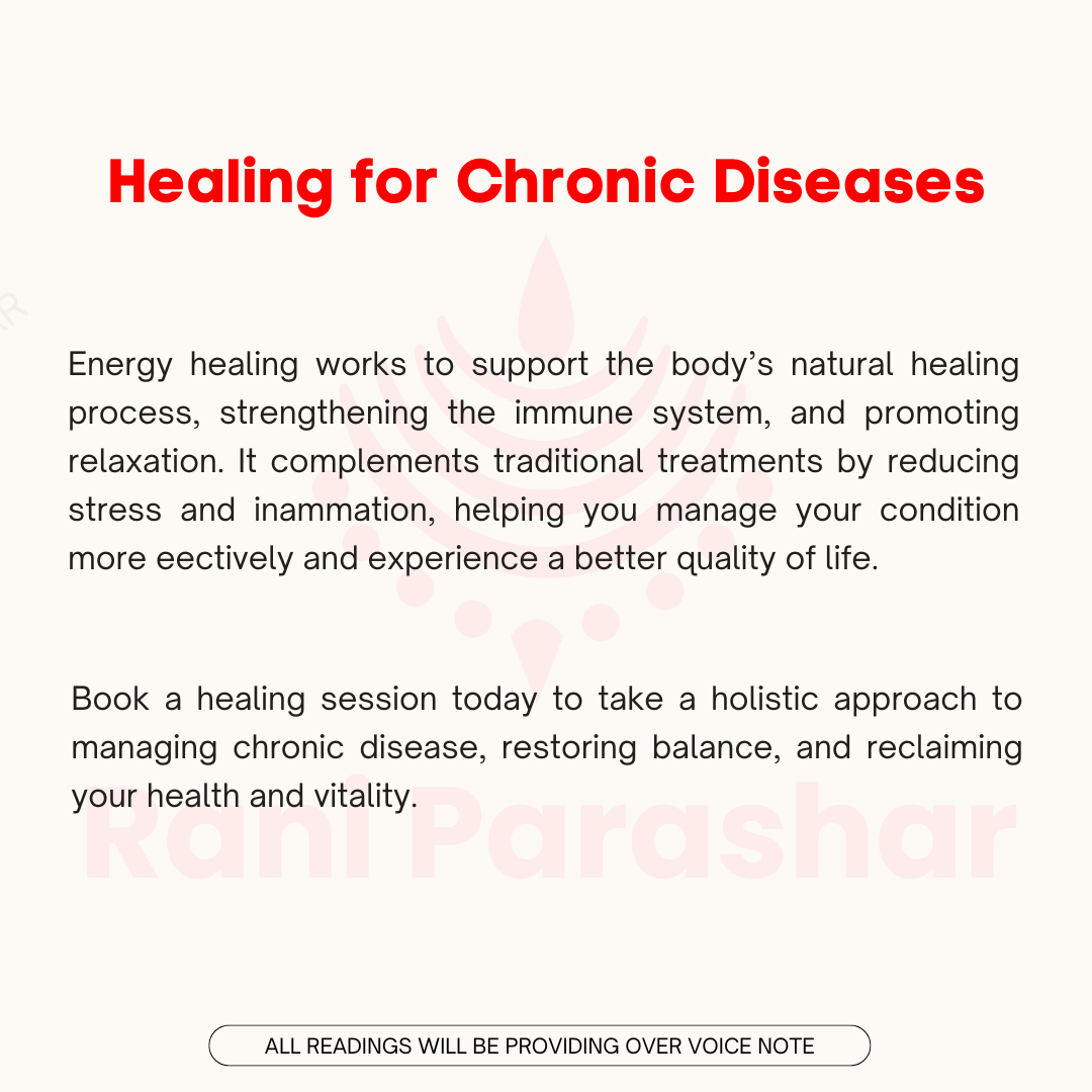 Chronic Diseases - Energy Healing (Akashic + Reiki) 30 Days