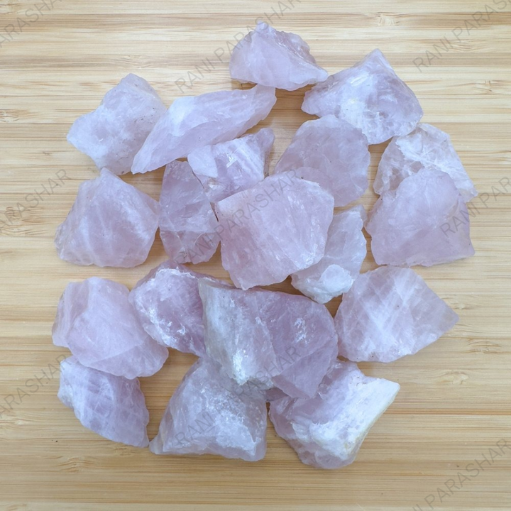 Rose Quartz Raw Tumble Stone 2Pcs