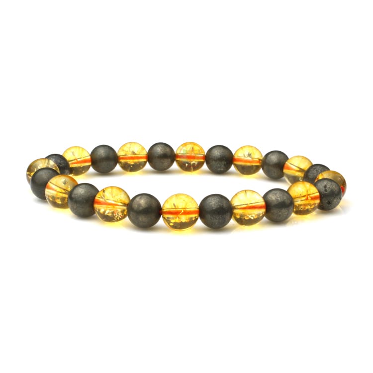 Citrine & Pyrite Bracelet