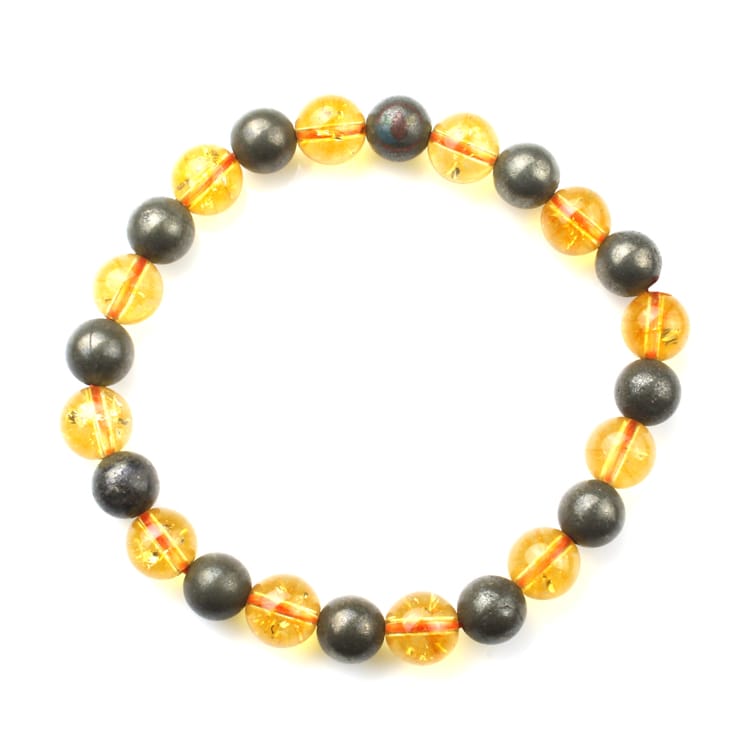 Citrine & Pyrite Bracelet