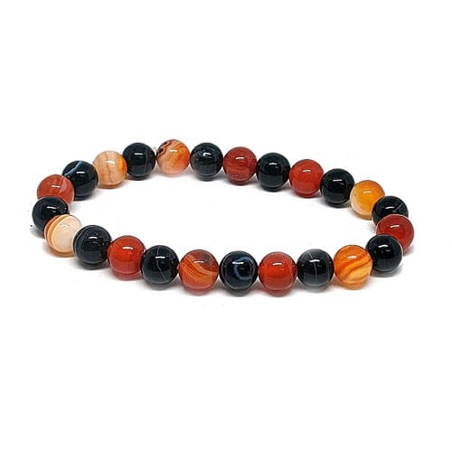 Carnelian & Black Sulemani Bracelet